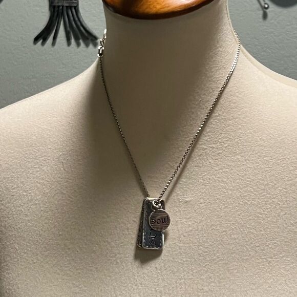 Brighton Silver Soul Tag Necklace #BJNK - Picture 9 of 9